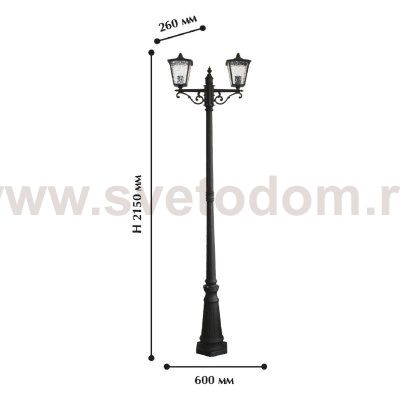 Уличный светильник Favourite 1817-2F Colosso