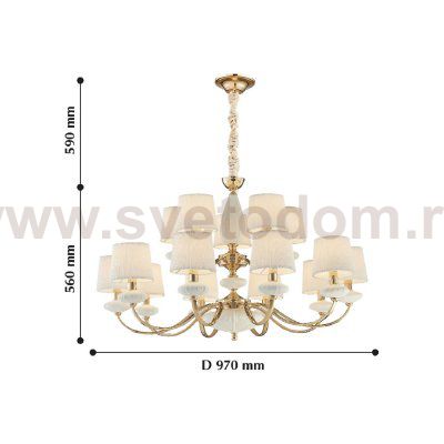 Люстра подвесная Favourite 2137-15P Concordia