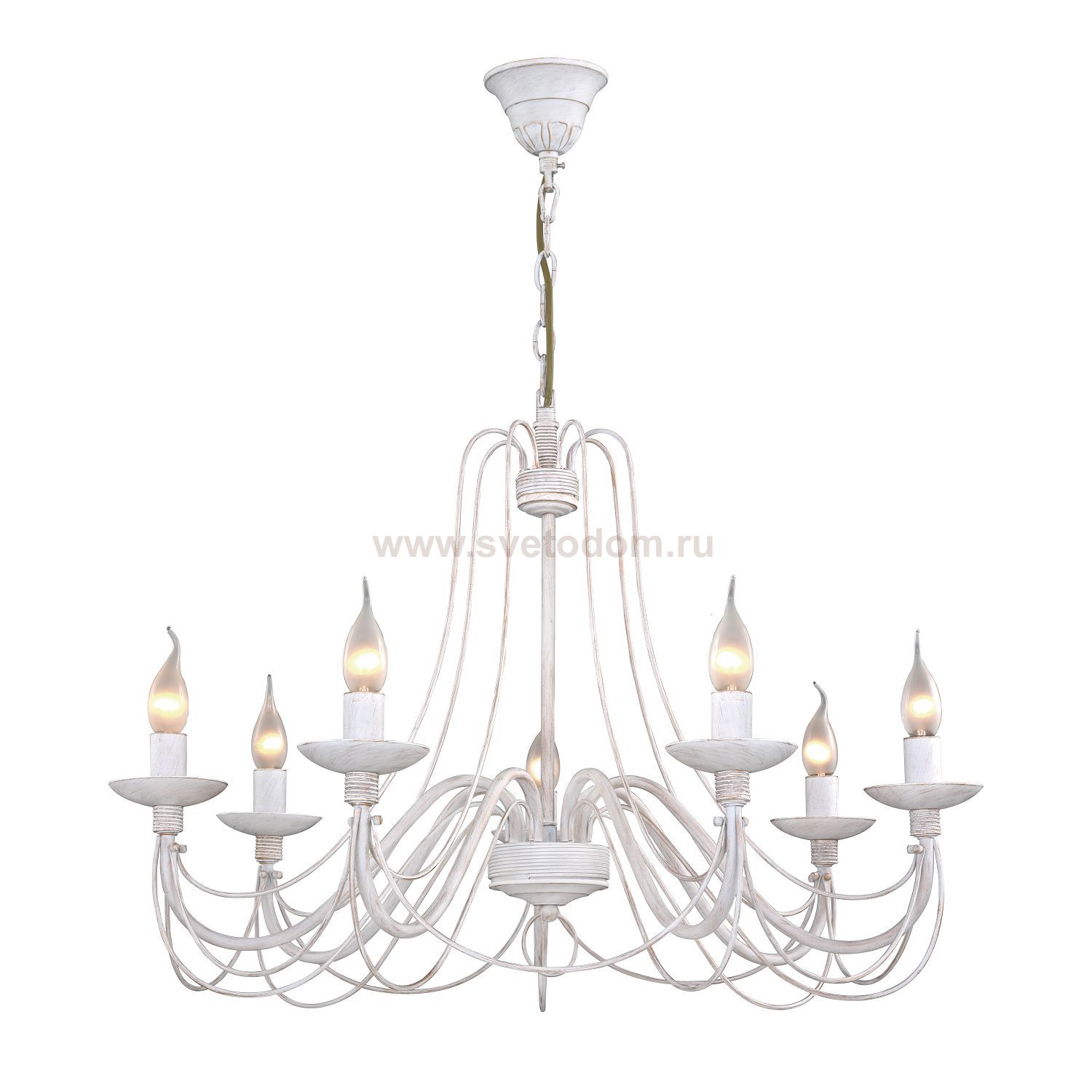 Люстра белая ковка Favourite 2164-7P