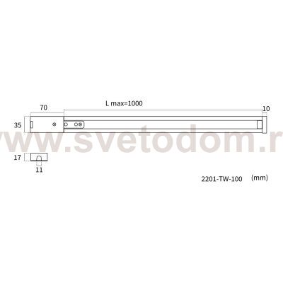 накладной шинопровод Practica Favourite 2201-TW-100 Practica
