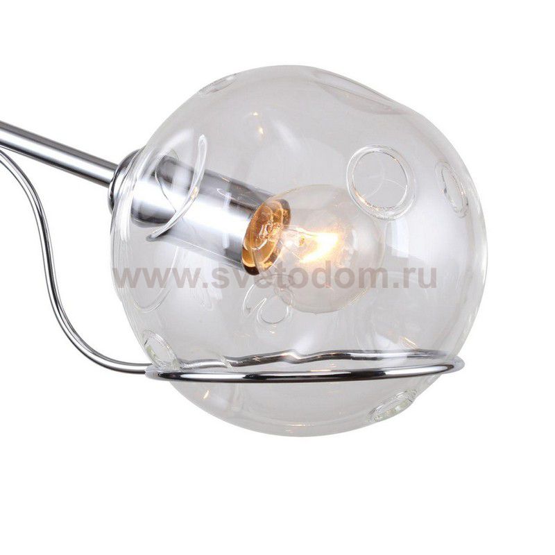 Плафон стекло прозрачный с отверстиями 130мм (62мм посадка) SLE102501 BACA