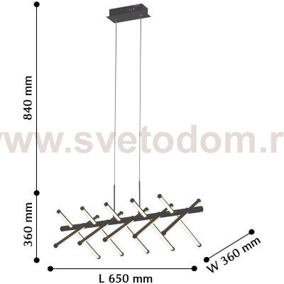 Подвесная люстра Favourite 2382-10P Carcass