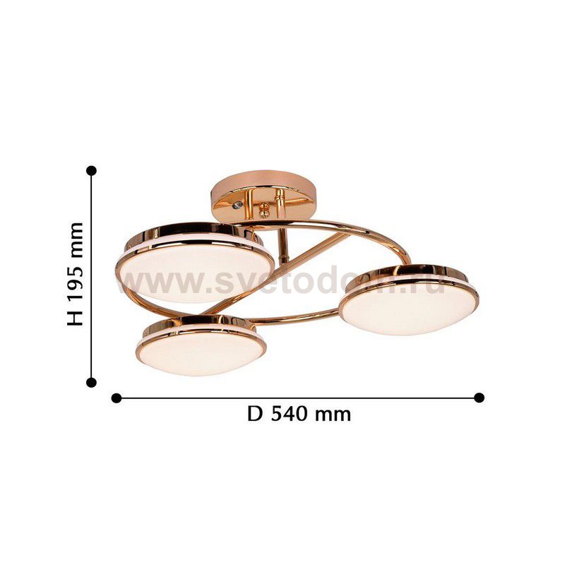 Потолочный светильник Favourite 2477-3U Ledante