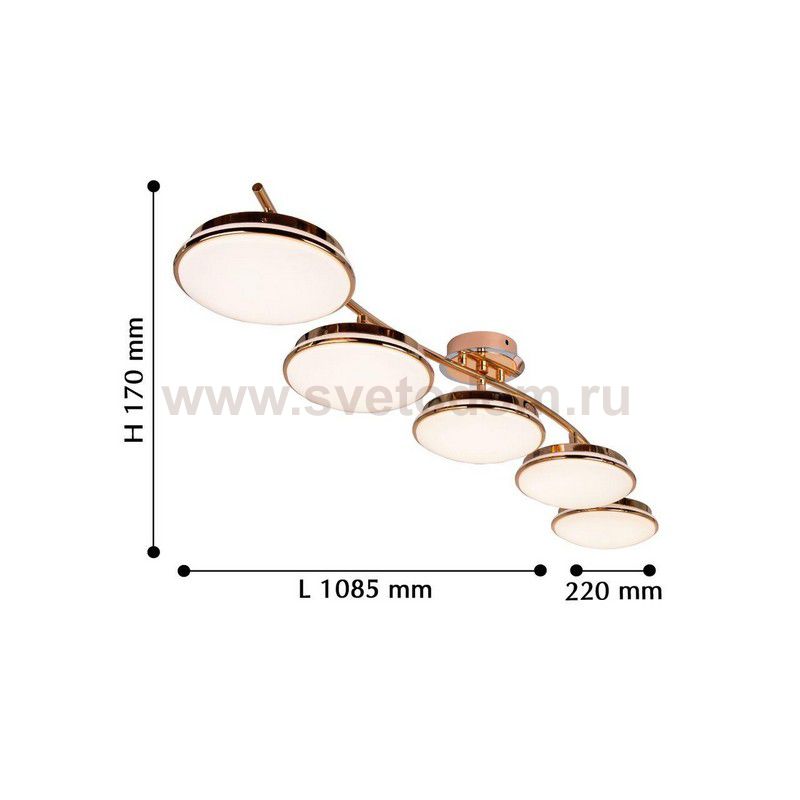 Потолочный светильник Favourite 2477-5U Ledante