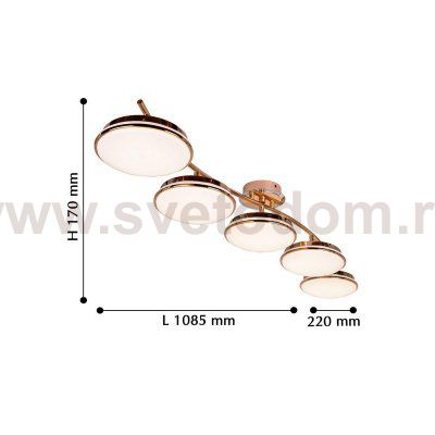 Потолочный светильник Favourite 2477-5U Ledante