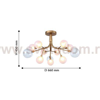 Люстра потолочная Favourite 2515-9U Babylon