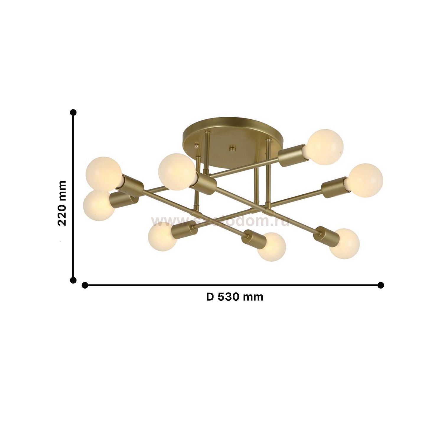 Потолочная люстра Favourite 2583-8U Gordian