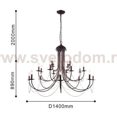 Люстра подвесная под ковку Favourite 2590-20P