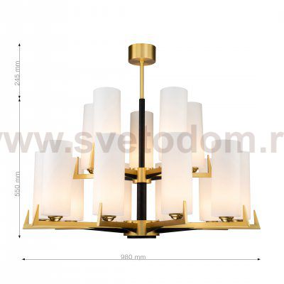 Люстра двухярусная Favourite 2623-15P Maximo