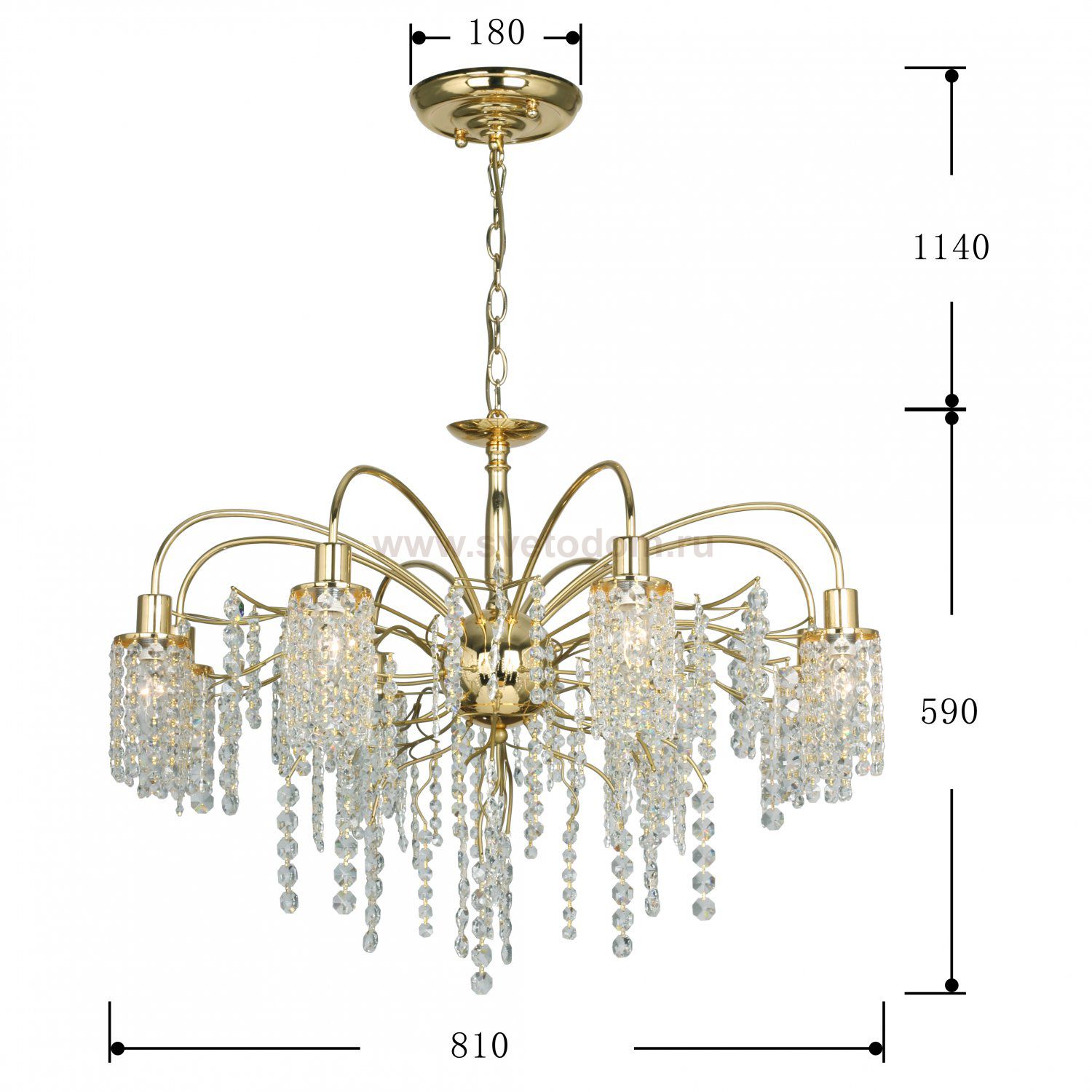 Люстра 2в1 Favourite 2636-8U Caesar