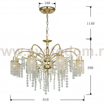 Люстра 2в1 Favourite 2636-8U Caesar