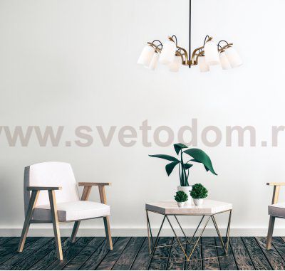 Люстра на штанге Favourite 2668-8P Grover