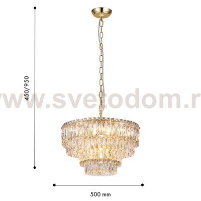 подвесная люстра Favourite 4781-10P Adamas