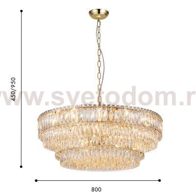 подвесная люстра Favourite 4781-18P Adamas