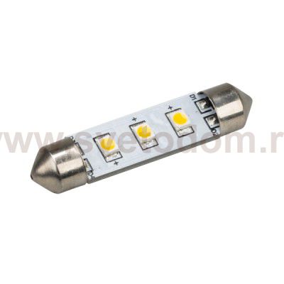 Автолампа ARL-F42-3E White (10-30V, 3 LED 2835)
