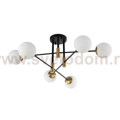 Светильник потолочный Crystal Lux FIDEL PL6 BLACK (0630/105)