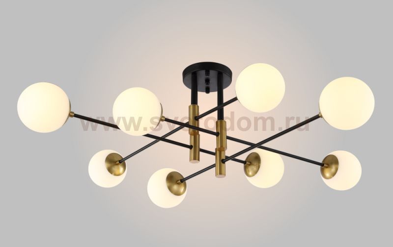 Светильник потолочный Crystal Lux FIDEL PL8 BLACK (0630/106)