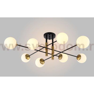 Светильник потолочный Crystal Lux FIDEL PL8 BLACK (0630/106)