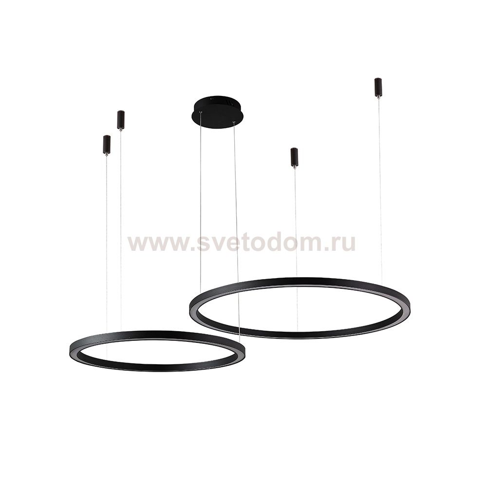 Люстра Crystal lux FORTUNA SP123W LED D600+800 BLACK (1811/302)