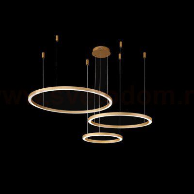 Люстра Crystal Lux FORTUNA SP158W LED D400+600+800 GOLD (1810/303)