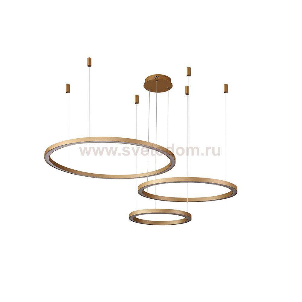 Люстра Crystal Lux FORTUNA SP158W LED D400+600+800 GOLD (1810/303)