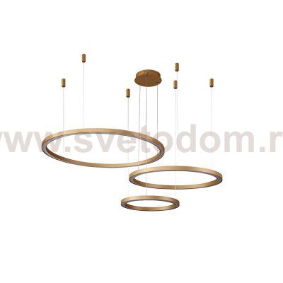 Люстра Crystal Lux FORTUNA SP158W LED D400+600+800 GOLD (1810/303)