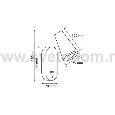 Настенный светильник (бра) Freya FR10002WL-L6W PointTwo