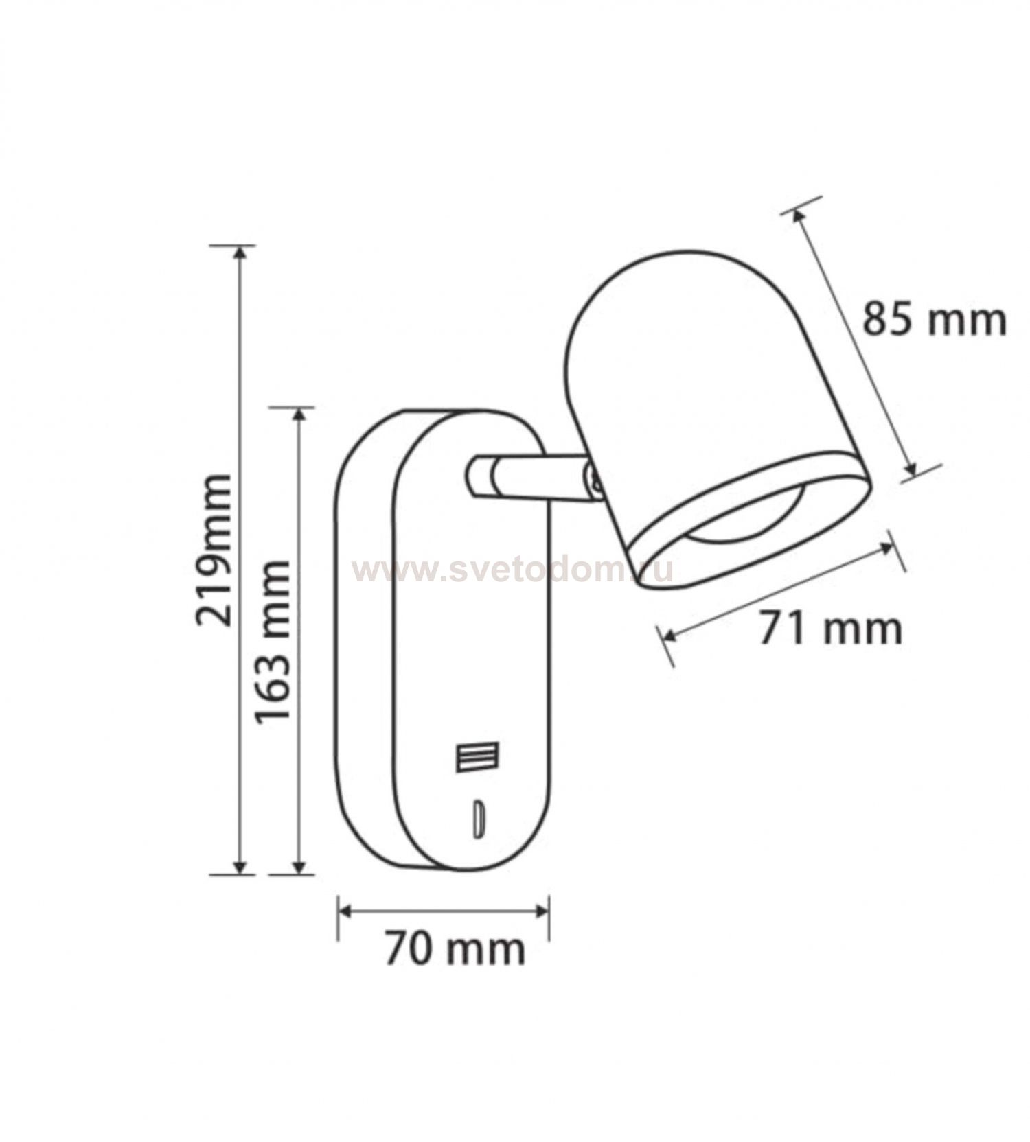 Настенный светильник (бра) Freya FR10003WL-L4B PointThree
