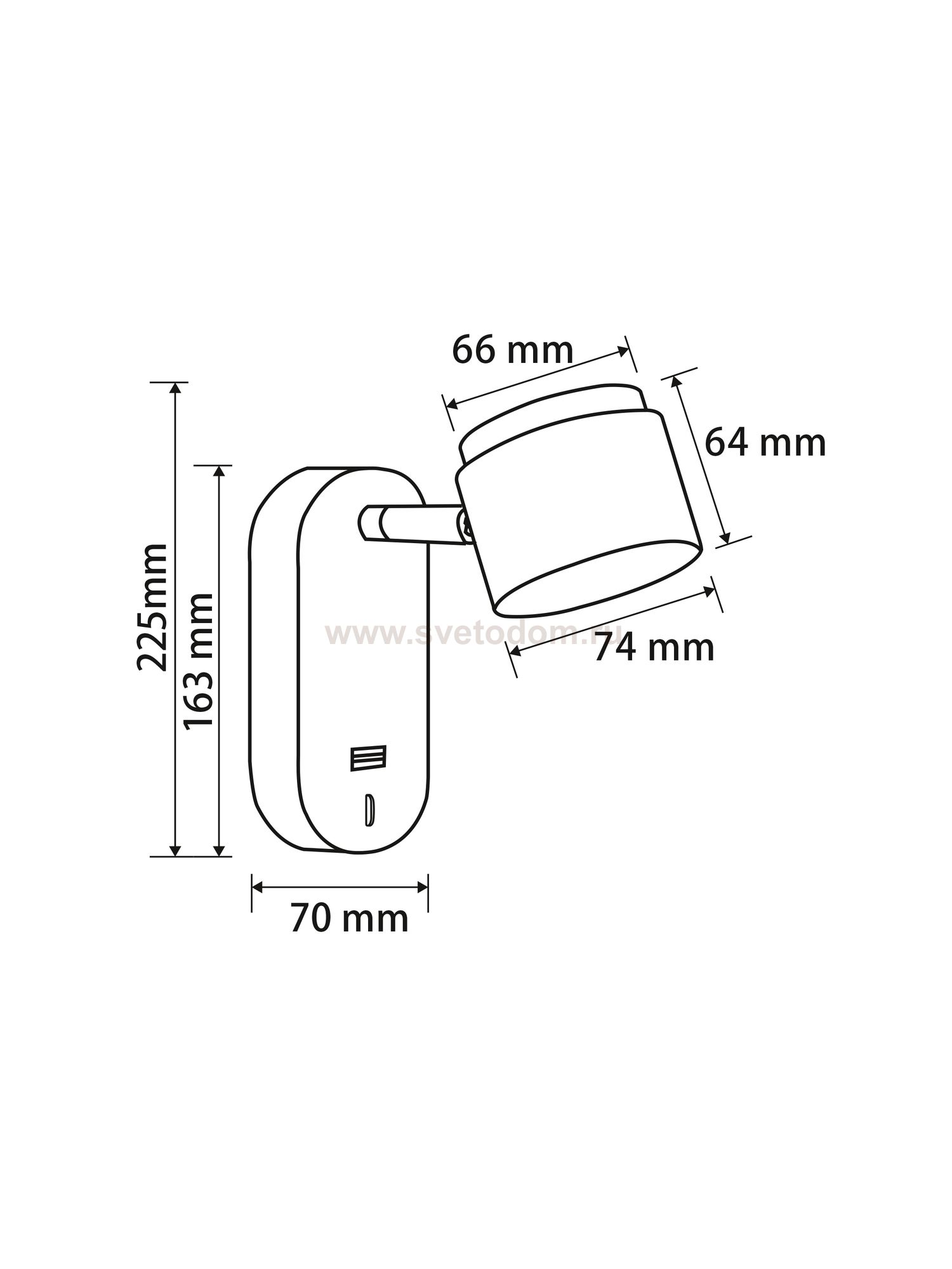 Настенный светильник (бра) Freya FR10004WL-L4B PointFour