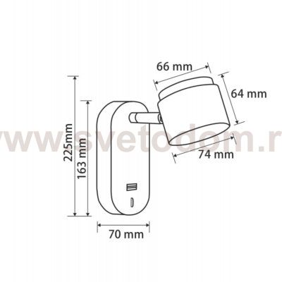 Настенный светильник (бра) Freya FR10004WL-L4B PointFour