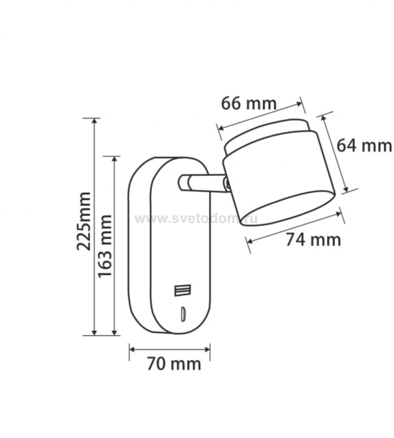 Настенный светильник (бра) Freya FR10004WL-L4W PointFour