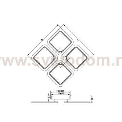 Потолочный светильник Freya FR10020CL-L70W Radane