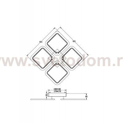 Потолочный светильник Freya FR10020CL-L70W Radane