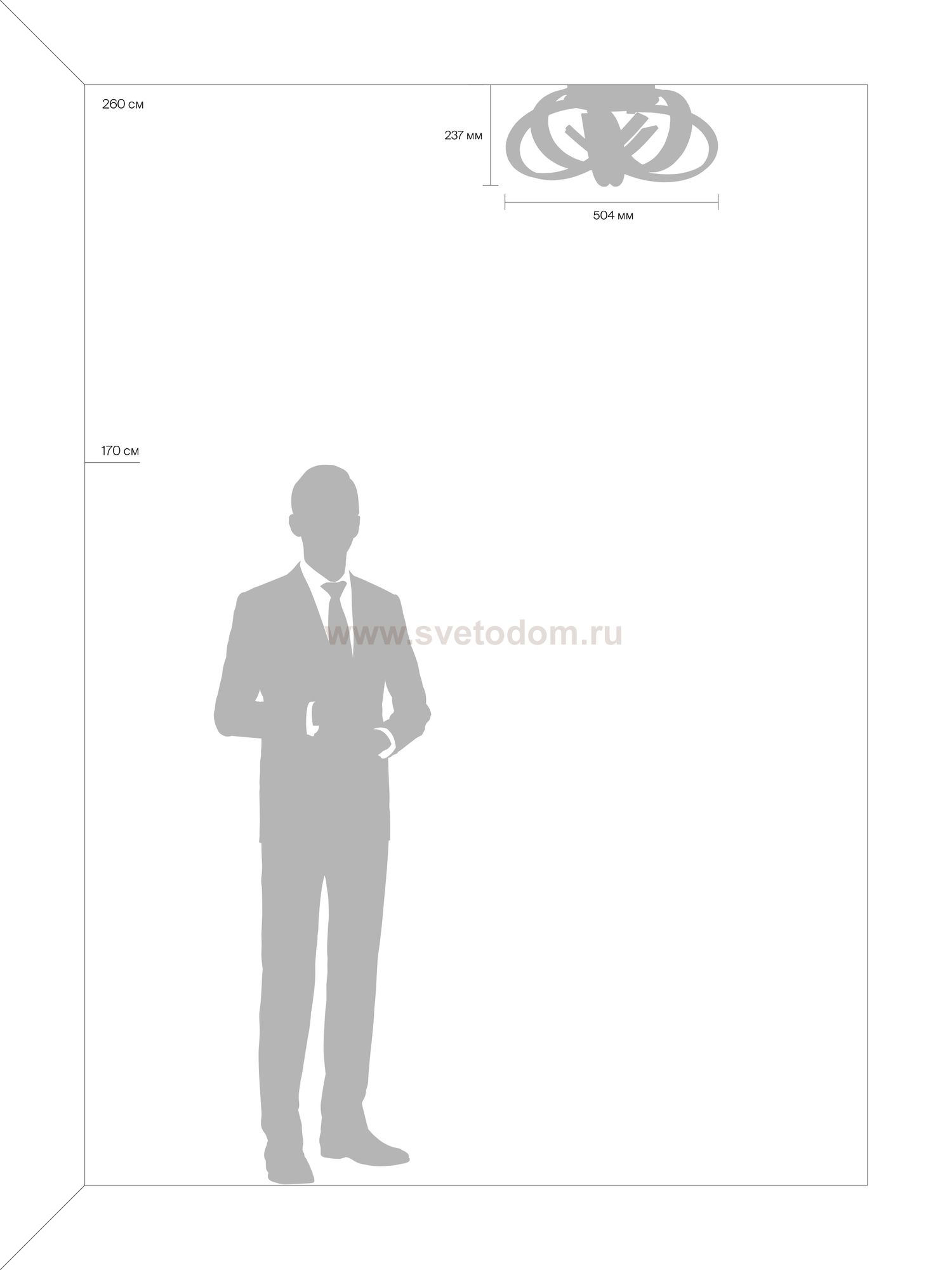 Потолочный светильник Freya FR10024CL-L93W Haut