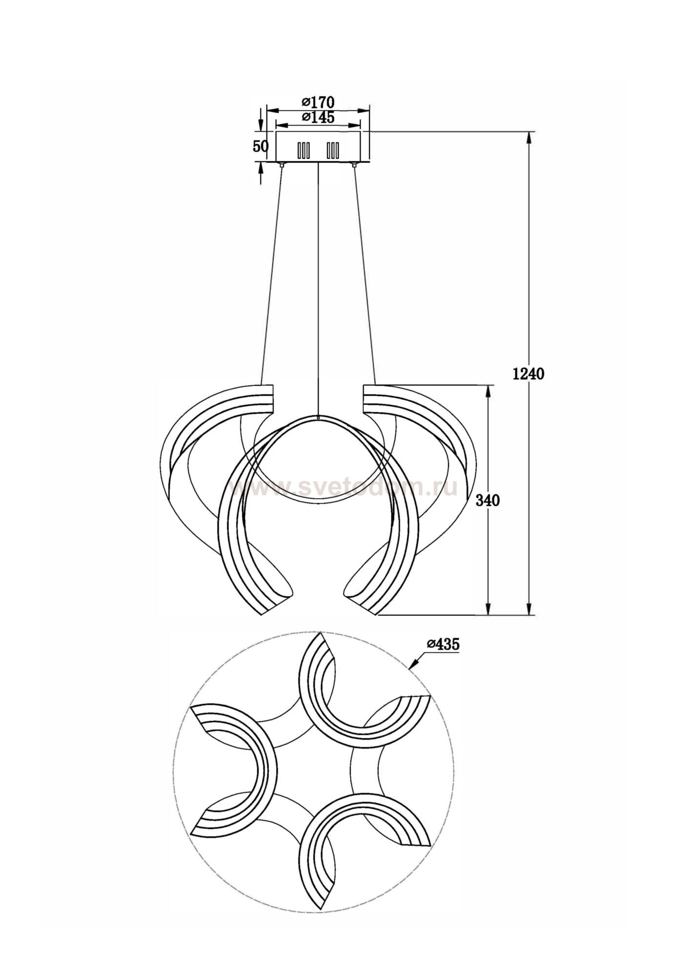 Подвесной светильник Freya FR10024PL-L84W Haut