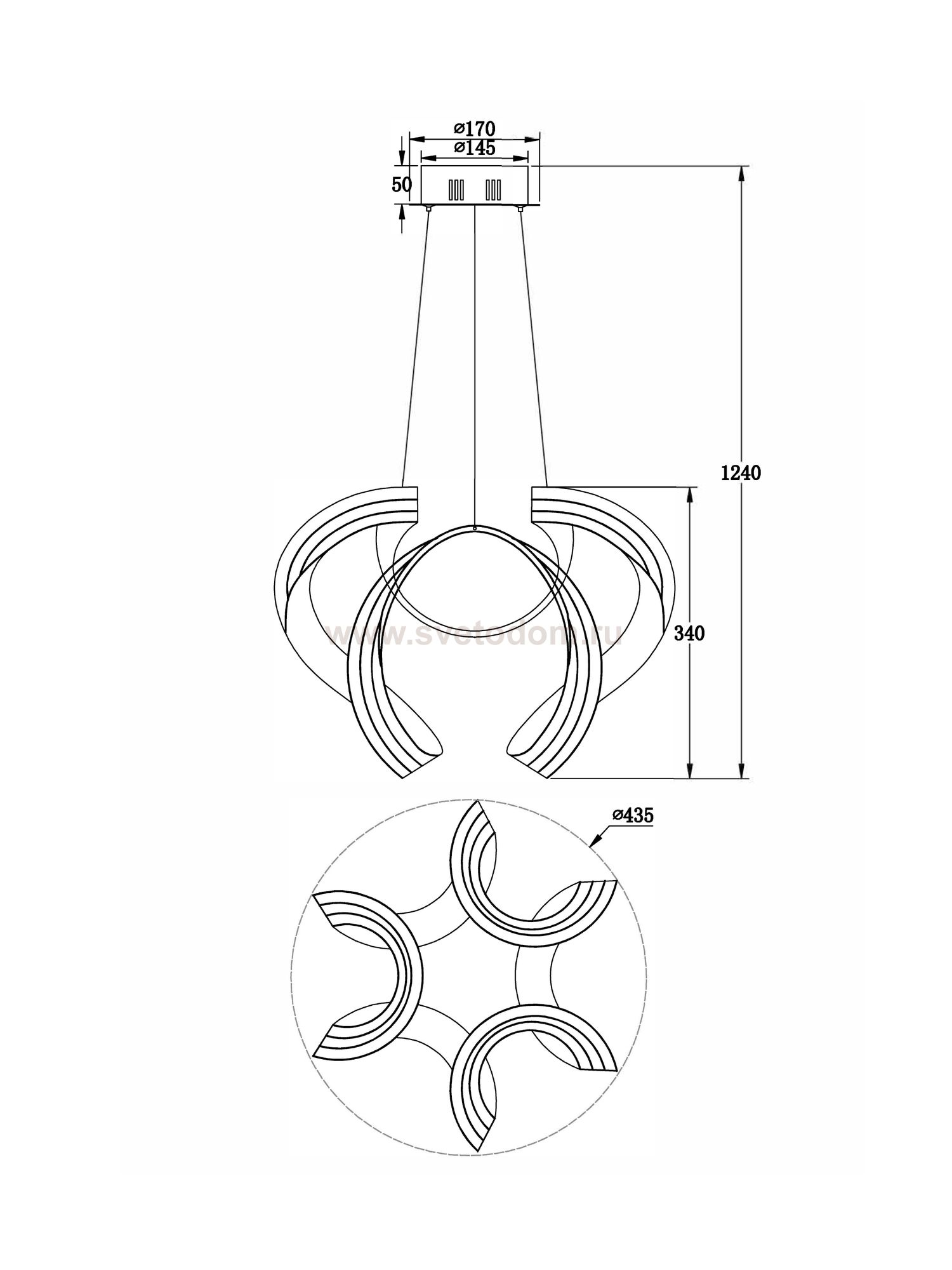 Подвесной светильник Freya FR10024PL-L84W Haut