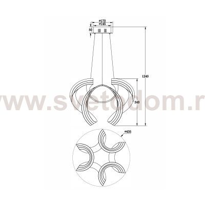 Подвесной светильник Freya FR10024PL-L84W Haut