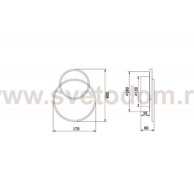 Настенный светильник (бра) Freya FR10025WL-L10W Siala 01