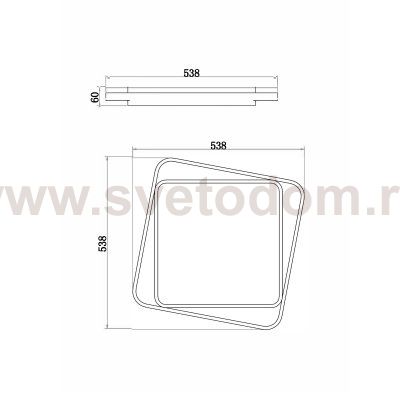 Потолочный светильник Freya FR10026CL-L93G Yaku