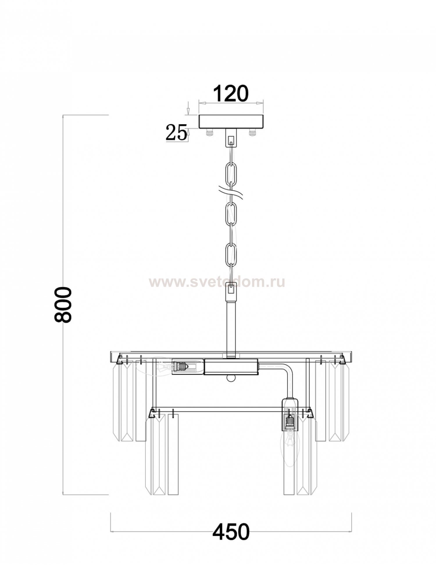 Люстра Freya FR11001PL-08G Viviane