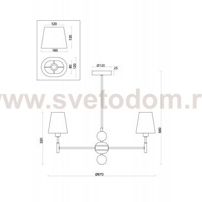 Люстра Freya FR2028PL-05N Soho