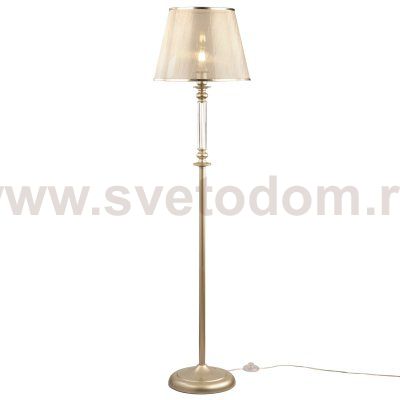 Торшер с абажуром Freya FR2539FL-01G Ksenia