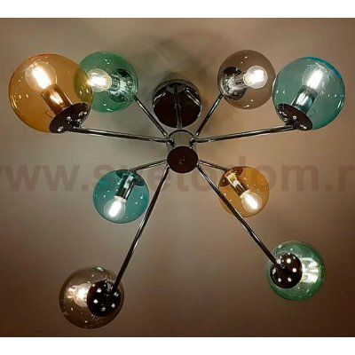 Люстра цветная Freya FR5083PL-10CH Nancy