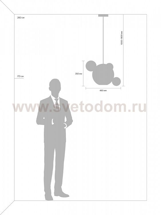 Подвесной светильник Freya FR5128PL-L10BS1 Amoris