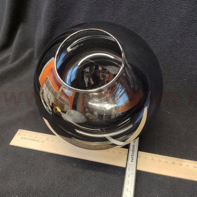 Плафон стекло шар черный 180мм (71мм посадка) FR5140PL Moricio