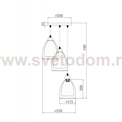 Подвесной светильник Freya FR5375PL-03CH1 Astery