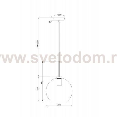 Подвесной светильник Freya FR8003PL-01B Bravis