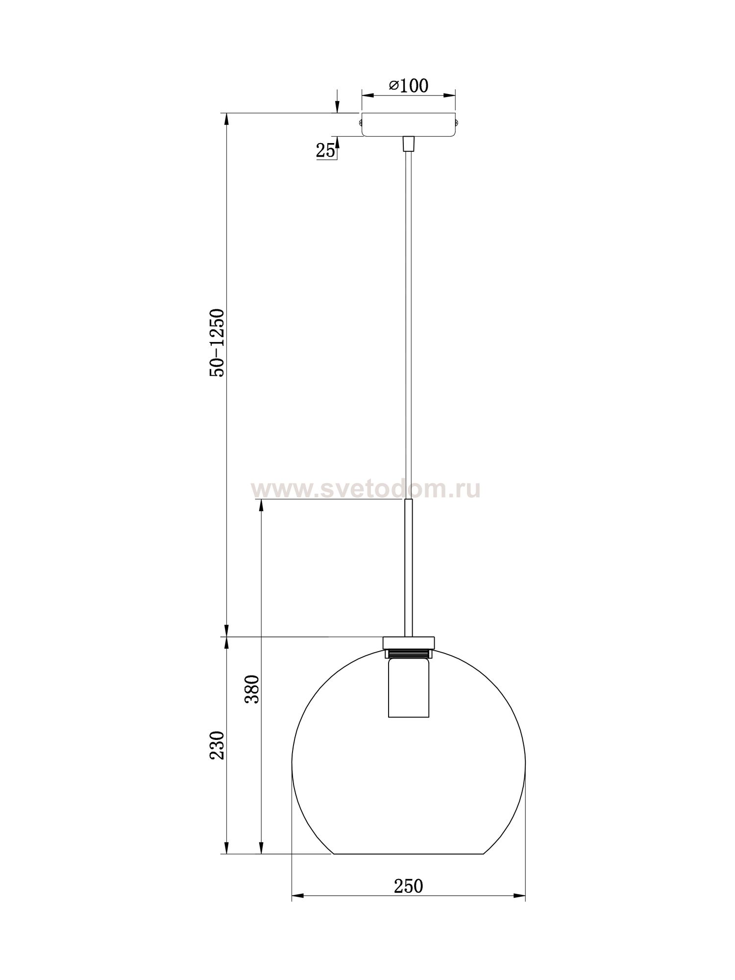 Подвесной светильник Freya FR8003PL-01B Bravis