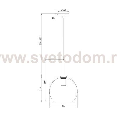 Подвесной светильник Freya FR8003PL-01B Bravis