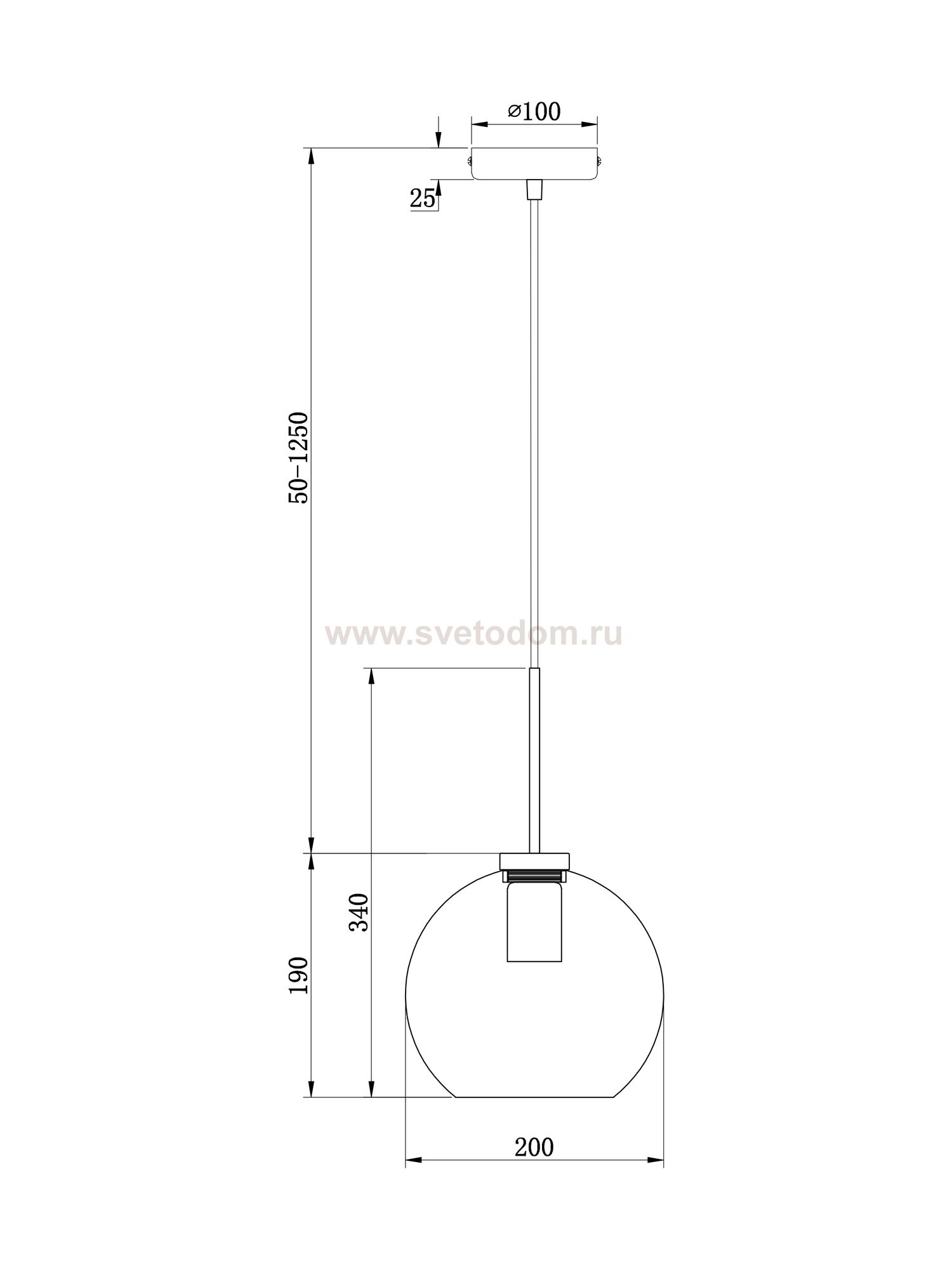 Подвесной светильник Freya FR8005PL-01BS Bravis